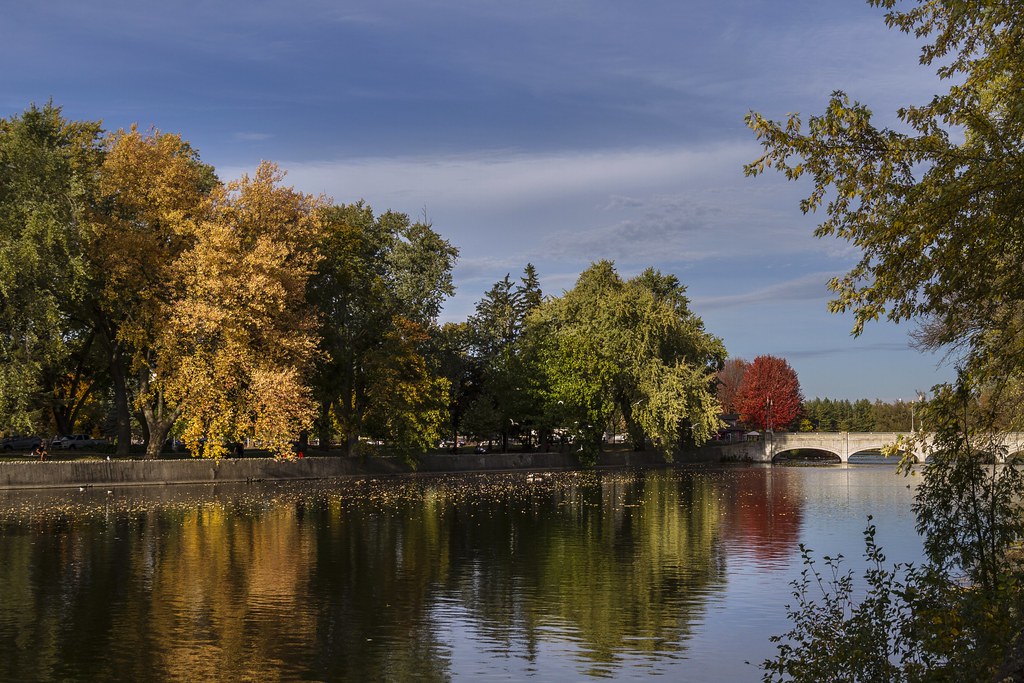 Downtown Guelph along the Speed River